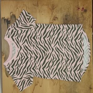 2t girls zebra t-shirt  EUC